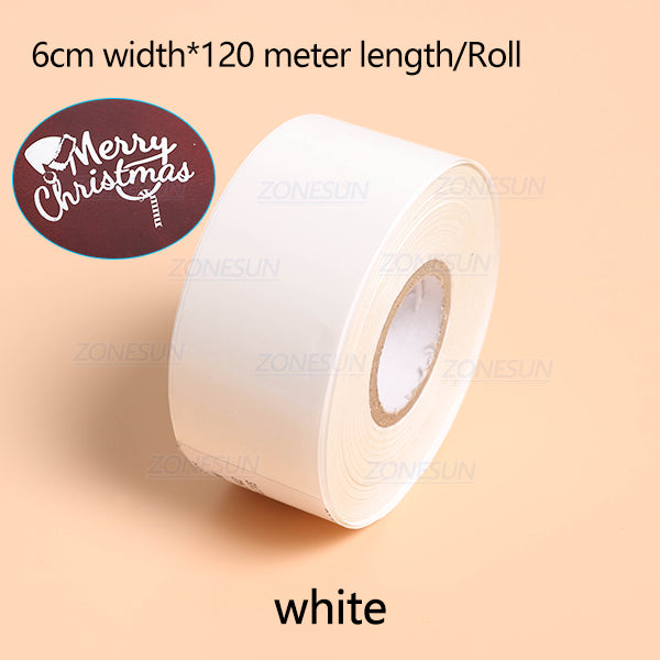 ZONESUN 6cm Hot Stamping Foil Paper - White