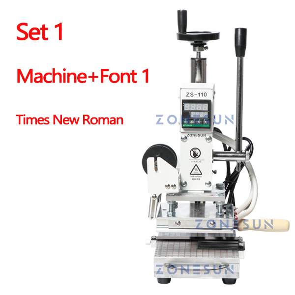 ZONESUN ZS-110 10x13cm Slidable Workbench Hot Stamping Machine - Aluminum Plate / Machine With TNR / 110V - Aluminum Plate / Machine With TNR / 220V
