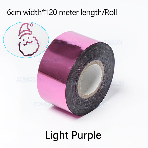 ZONESUN 6cm Hot Stamping Foil Paper - Light Purple