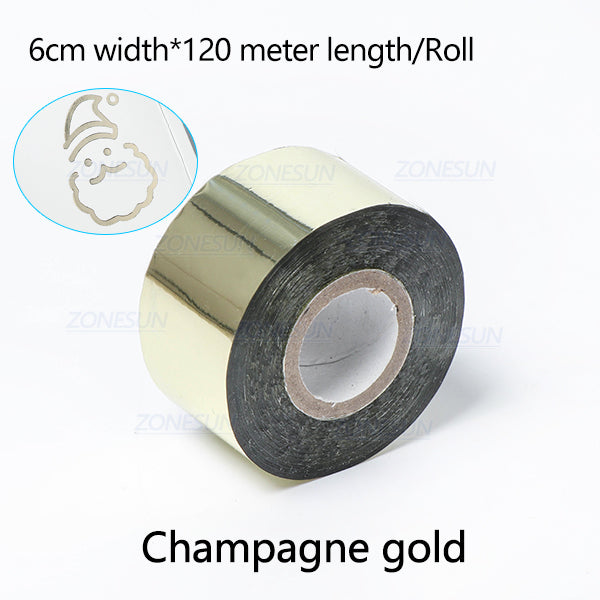 ZONESUN 6cm Hot Stamping Foil Paper - Champagne Gold