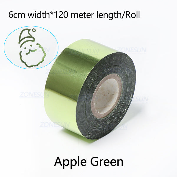 ZONESUN 6cm Hot Stamping Foil Paper - Apple Green