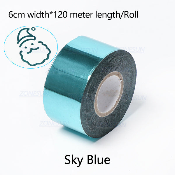 ZONESUN 6cm Hot Stamping Foil Paper - Sky Blue