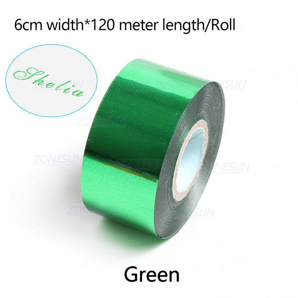ZONESUN 6cm Hot Stamping Foil Paper - Green