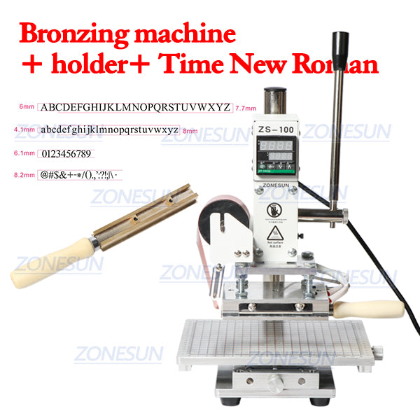 ZONESUN ZS-100C 10x13cm Hot Stamping Machine - Machine with TNR / 110V - Machine with TNR / 220V