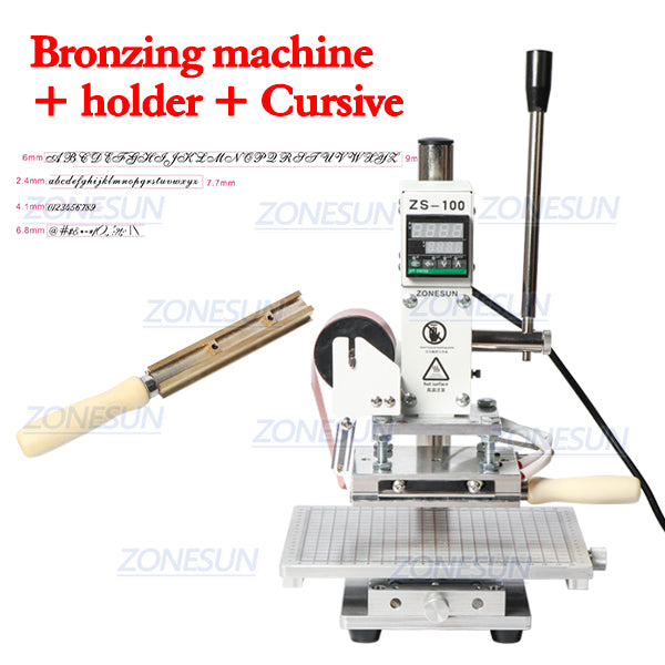 ZONESUN ZS-100C 10x13cm Hot Stamping Machine - Machine with MEB / 110V - Machine with MEB / 220V