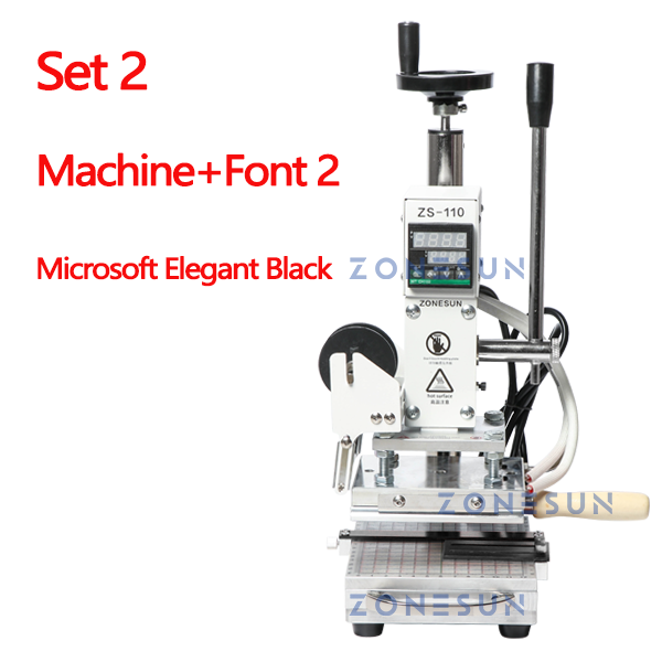ZONESUN ZS-110 10x13cm Slidable Workbench Hot Stamping Machine - Aluminum Plate / Machine With MEB / 110V - Aluminum Plate / Machine With MEB / 220V