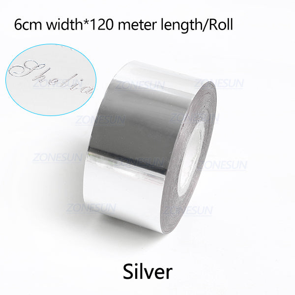 ZONESUN 6cm Hot Stamping Foil Paper - Silver