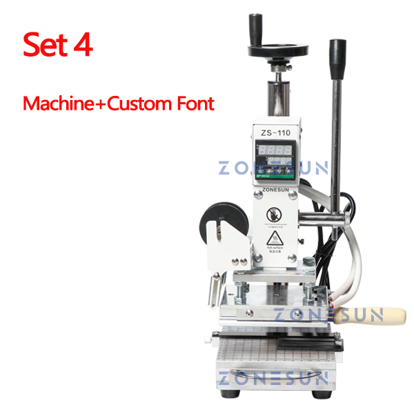 ZONESUN ZS-110 10x13cm Slidable Workbench Hot Stamping Machine - Aluminum Plate / Machine With CF / 110V - Aluminum Plate / Machine With CF / 220V