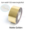 ZONESUN 6cm Hot Stamping Foil Paper - Matt Gold