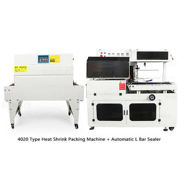 ZONESUN ZS450 L-Type Shrink Film Wrapping Sealing Cutting Machine - Combination 1