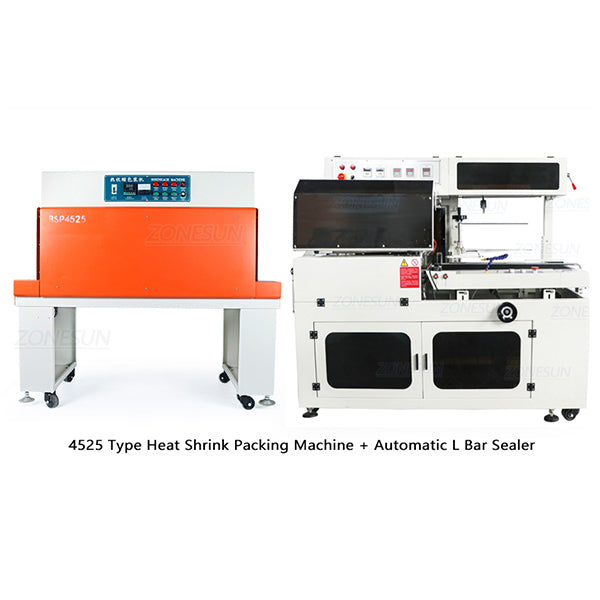 ZONESUN ZS450 L-Type Shrink Film Wrapping Sealing Cutting Machine - Combination 2