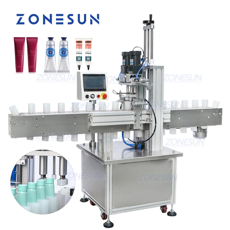 Zapped Machine ZONESUN ZS-XG16C High-Speed Automatic Capping Machine for Plastic & Gl