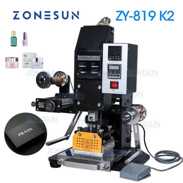 Máquina de estampado en caliente neumática semiautomática ZONESUN ZY-819K2