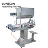 ZONESUN Semi Automatic 2 Heads Paste Filling Machine With Mixer