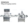 ZONESUN Fully Automatic 4 Nozzles Paste Filling Machine And Capping Machine