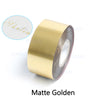 ZONESUN 3/4/5cm Hot Stamping Foil Paper - Matte Golden / 3cm - Matte Golden / 4cm - Matte Golden / 5cm