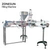 ZONESUN ZS-GY1C Pneumatic Automatic Paste Filling Machine With Conveyor