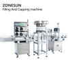 ZONESUN 4 Heads Liquid Filling And Capping Machine With Cap Feeder