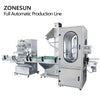 ZONESUN F-style Paste Liquid Filling and Capping Machine With Cap Feeder