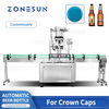ZONESUN ZS-XG440E Automatic Beer Bottle Capping Machine Crown Capper