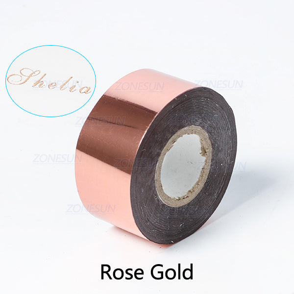 ZONESUN 3/4/5cm Hot Stamping Foil Paper - Rose Gold / 3cm - Rose Gold / 4cm - Rose Gold / 5cm