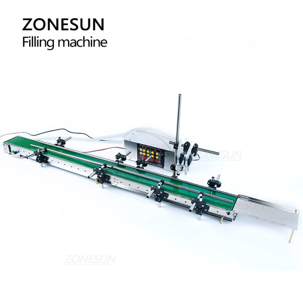 ZONESUN ZS-DPYT200L 5-500ml Automatic 2 Heads Liquid Filling Machine With Longer Conveyor