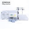 ZONESUN ZS-MP252W 50-3500ml 2 Heads Magnetic Pump Liquid Filling And Weighing Machine