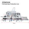ZONESUN ZS-FAL180D Tabletop Liquid Filling Capping Double Sides Labeling Machine