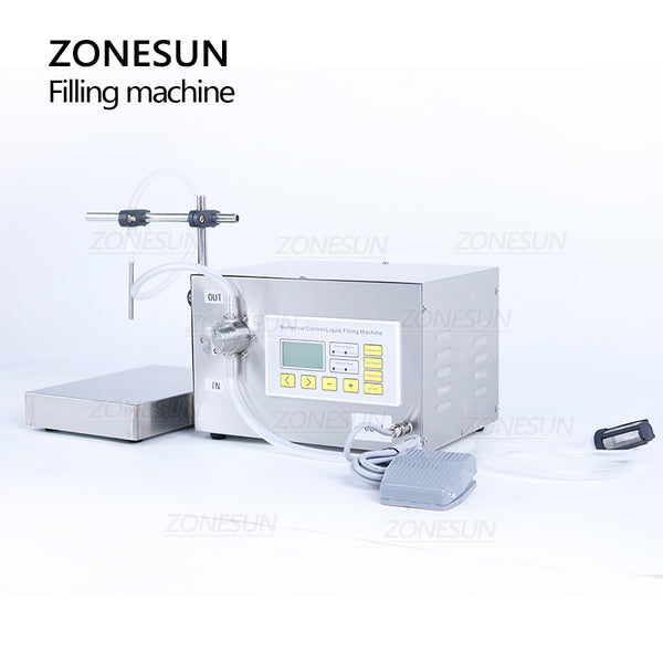ZONESUN ZS-MP251W 50-3500ml Máquina de llenado y pesaje de líquidos con bomba magnética