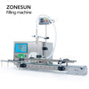 ZONESUN Small Automatic Peristaltic Pump Liquid Filling Machine With Waterproof Conveyor