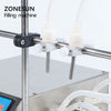 ZONESUN 2 Nozzles Peristaltic Pump Vial Liquid Filling Machine