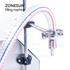 ZONESUN ZS-GP261W 150-18000ml Semi-automatic Gear Pump Liquid Weighing Filling Machine
