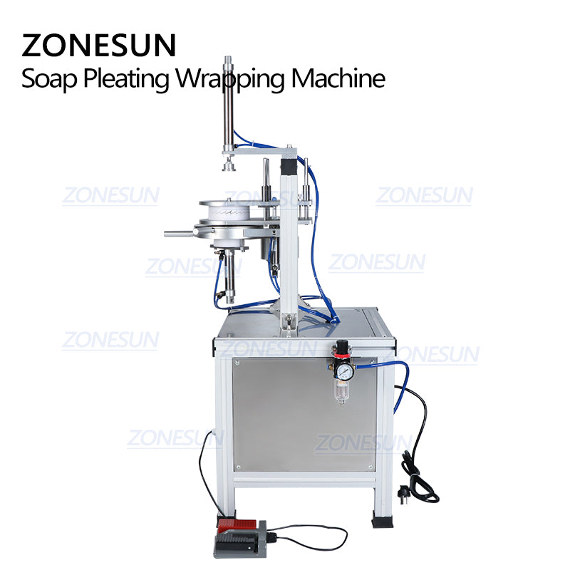 ZONESUN ZS-PK900 Máquina semiautomática de envoltura plisada redonda 