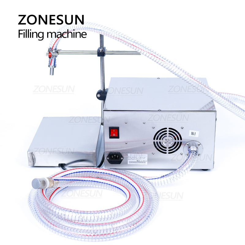 ZONESUN ZS-GP631 50-8000ml Semi Automatic Gear Pump Liquid Filling and Weighing Machine