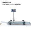 ZONESUN Small Digital Control Automatic Liquid Waterproof Conveyor Belt For Production