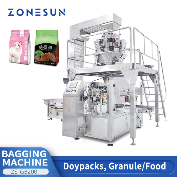 Powder Filling Machine Stainless Steel Automatic Powdered Racking 200W 110V  10~999G Filling Range Powder Weigh Filler for Tea/Seed/Grain 