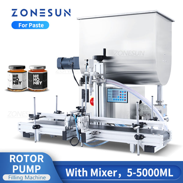 ZONESUN ZS-GTL 15L 30L Heating Paste Filling Machine Mixing Heater Lip  gloss machine