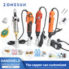 ZONESUN Electric Pneumatic Manual Capping Machine Set
