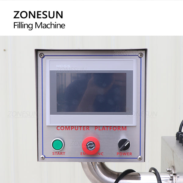 ZONESUN ZS-KL01 Máquina de llenado de polvo cuantitativo de gránulos de 2 boquillas con 2 tolvas