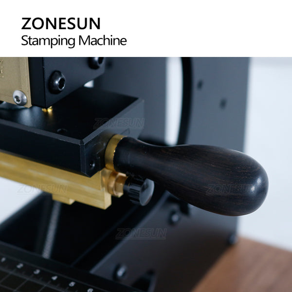 Bronzing Machine ZONESUN Manual Hot Foil Stamping Machine with Infrared Locator