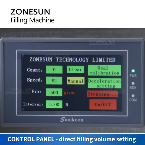 ZONESUN ZS-G25A Semi-automatic High Flow Rate Magnetic Pump Corrosive  Liquid Filling Machine