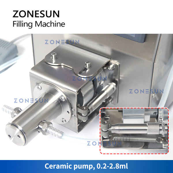 ZONESUN ZS-CPYT1S Single Nozzle Ceramic Pump Liquid Filling Machine