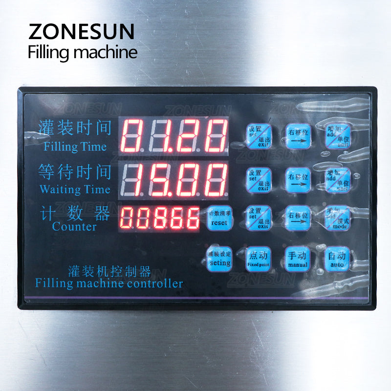 ZONESUN ZS-NP2 2 Heads Paste & Viscous Liquid Peristaltic Pump Filling Machine