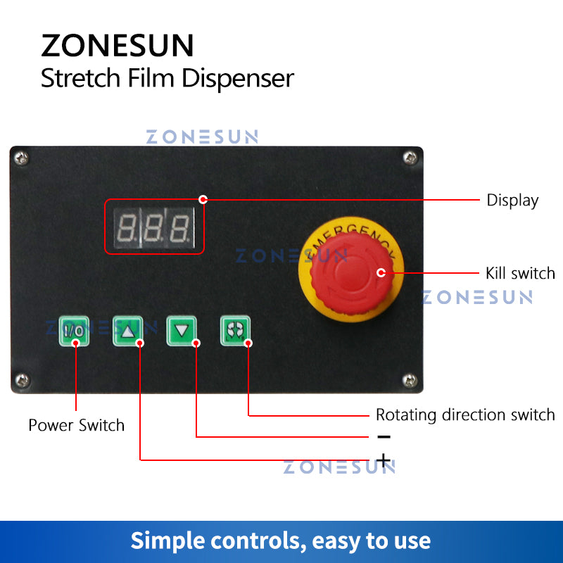 ZONESUN ZS-DBC800 Automatic Stretch Film Wrapping Machine