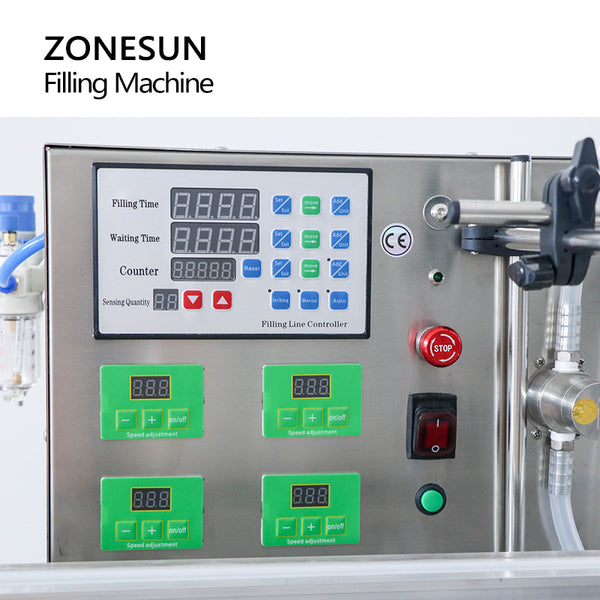 ZONESUN ZS-DTMP4Y Tabletop Automatic 4 Heads Magnetic Pump Liquid Filling Machine