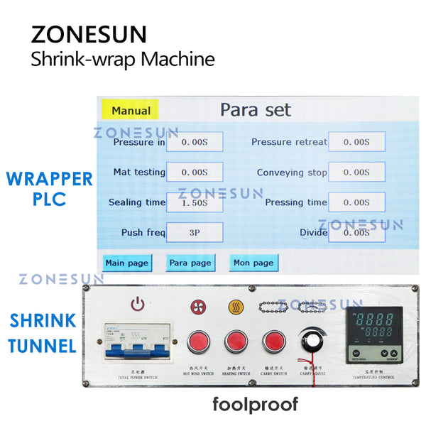ZONESUN ZS-SPL4 Automatic Bottles Wrapping Shrinking Packaging Machine
