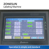 ZONESUN ZS-TB805B Semi-auto Round Square Hexagonal Bottle Full-circle Labeling Machine