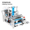 ZONESUN ZS-TB190 Semi-automatic Double Side Round Bottle Labeling Machine With Date Coder