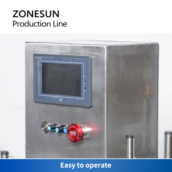 ZONESUN ZS-FAL90S Small Automatic Peristaltic/Magnetic Pump Liquid Filling Capping Machine
