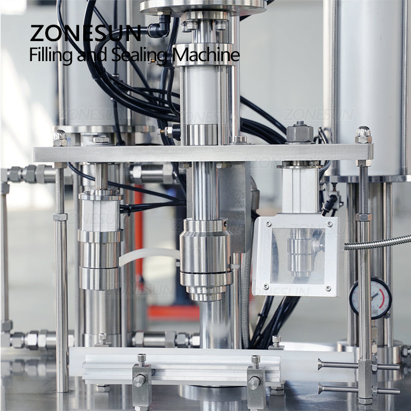ZONESUN ZS-QWFS1 Aerosol Aluminum Can Liquid Filling and Sealing Machine